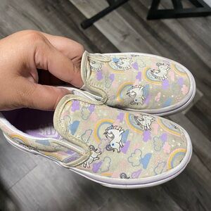 Vans size 13 Unicorn Print Kids Slip-On Shoes